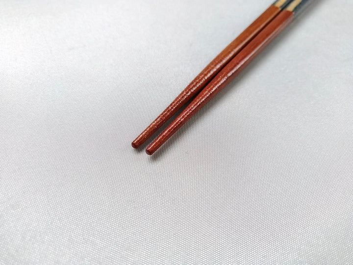 Natural Wooden Chopsticks Hisago Navy Blue - Crafted By Hashikura Matsukan