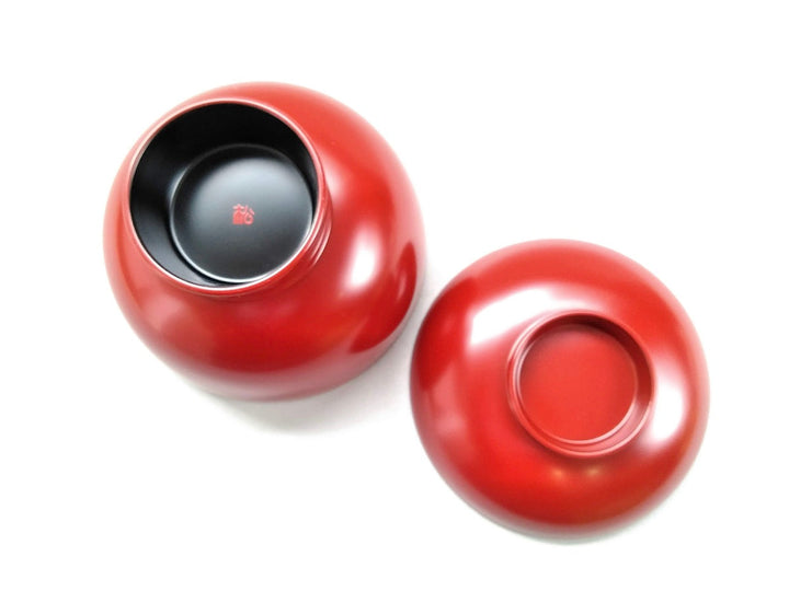 Machine wAshable zoni Bowl vermilion - Crafted By Matsuya Lacquerware