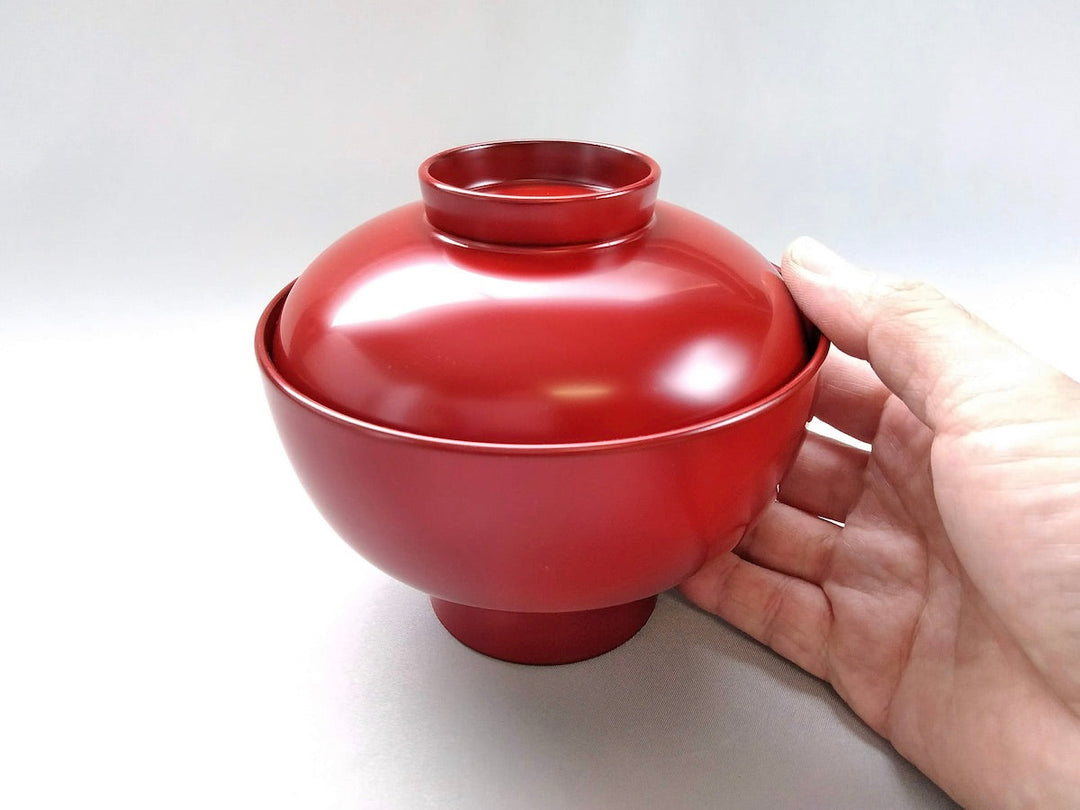 Machine wAshable zoni Bowl vermilion - Crafted By Matsuya Lacquerware