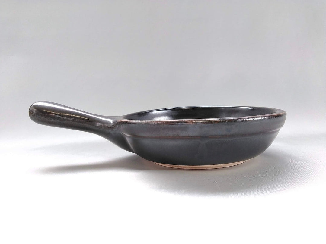 Black Glazed 5-Sun frying pan - Crafted By Anraku Kiln