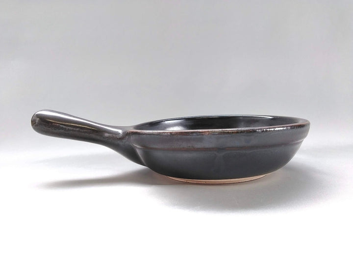Black Glazed 5-Sun frying pan - Crafted By Anraku Kiln