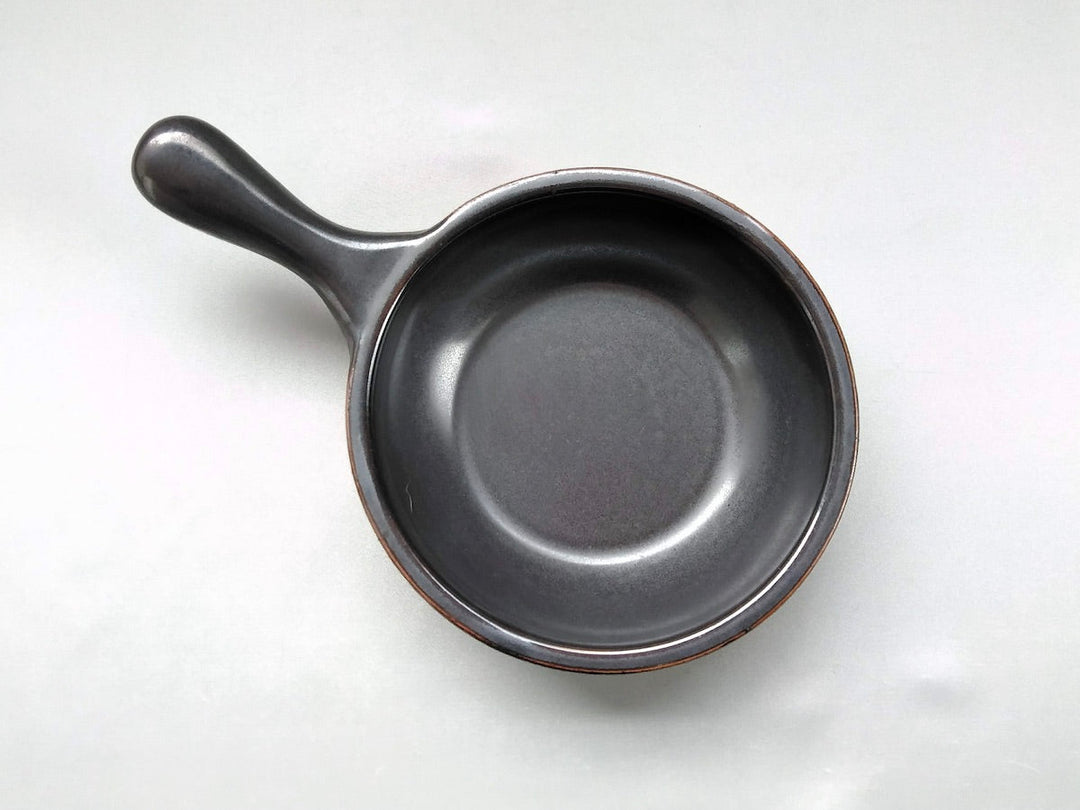 Black Glazed 5-Sun frying pan - Crafted By Anraku Kiln