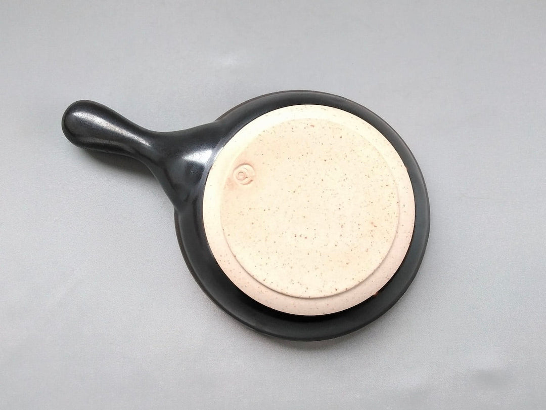 Black Glazed 5-Sun frying pan - Crafted By Anraku Kiln
