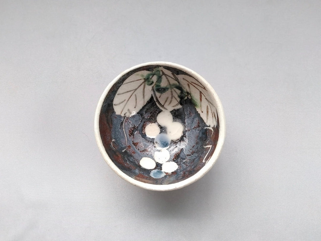 Nezushino Grape Pattern Rice Bowl - Crafted By Renji Nakagaki