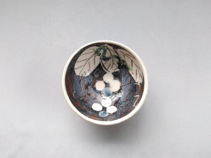 Nezushino Grape Pattern Rice Bowl - Crafted By Renji Nakagaki