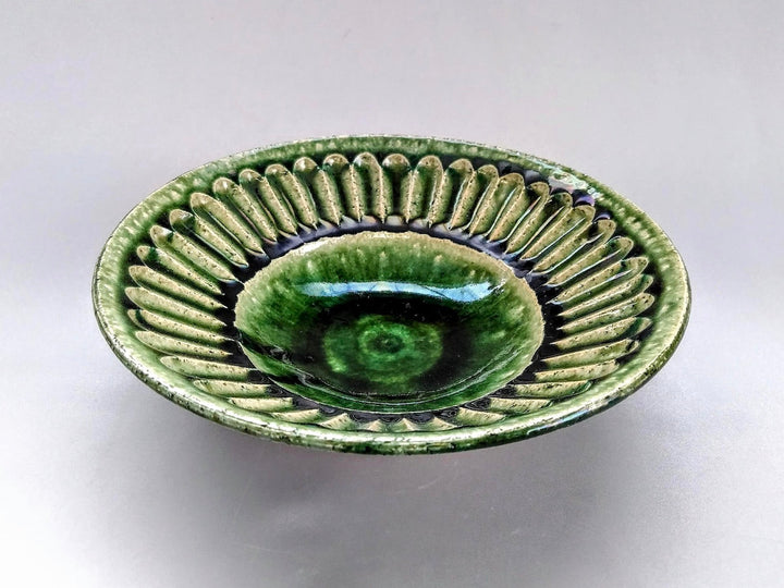 Oribe Ridged Nakaochi 7-Sun Pot - Crafted By Renji Nakagaki