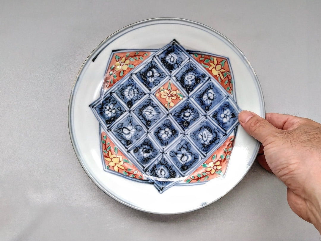 Somenishiki 7-Sun Deep Plate — Hand-Glazed Japanese Porcelain by Renji Nakagaki