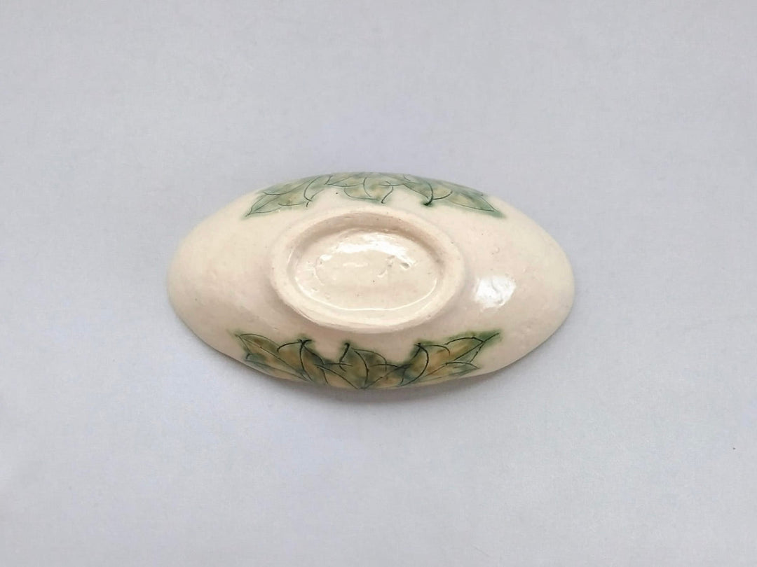 Peony Boat Shaped Small Bowl Blue - Crafted By Yoshihei Kato