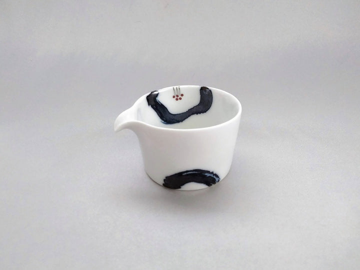 Sometsuke Camellia Katakuchi Sake Pourer Kozukemaru - Crafted By Ippo Kiln