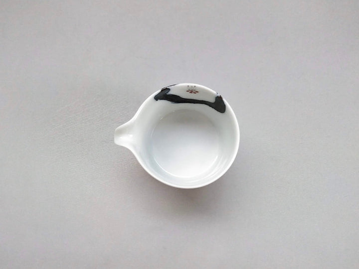 Sometsuke Camellia Katakuchi Sake Pourer Kozukemaru - Crafted By Ippo Kiln