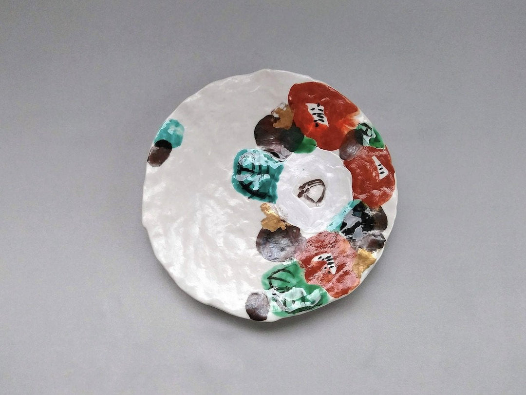 Colored Camellia 5-Sun Plate - Crafted By Hitori Wada