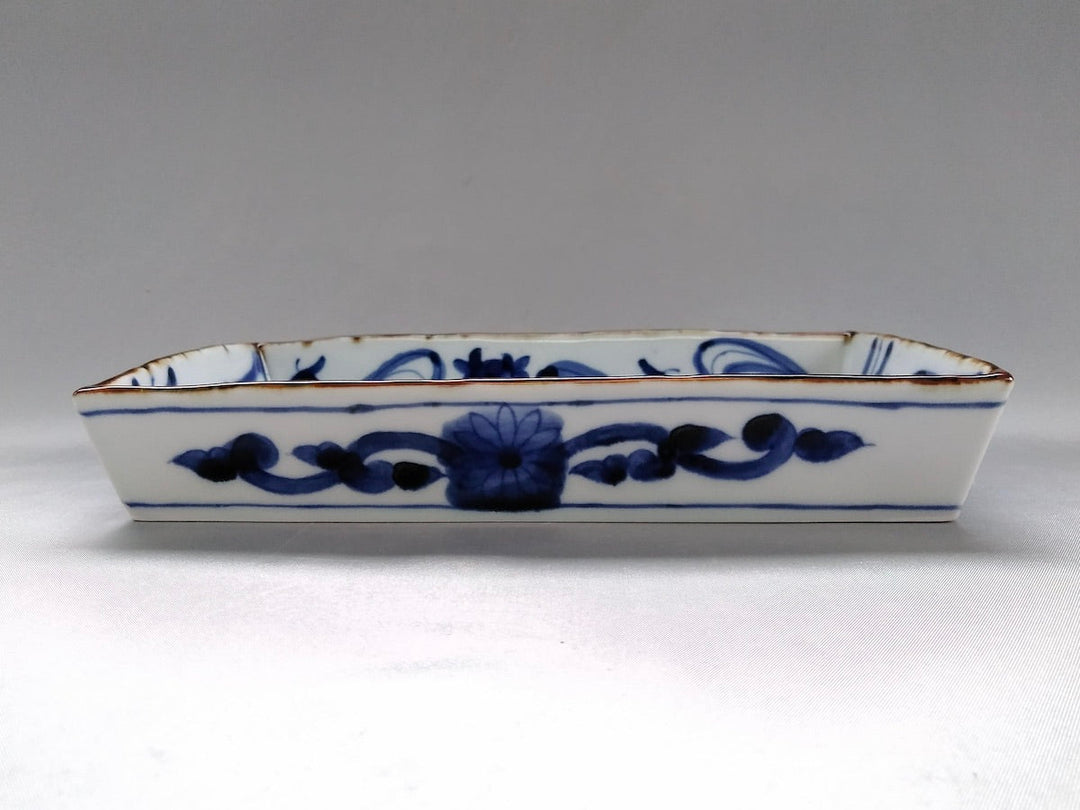Underglazed Flowing water box Plate - Crafted By Kanemon Kiln