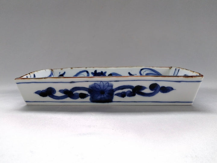 Underglazed Flowing water box Plate - Crafted By Kanemon Kiln