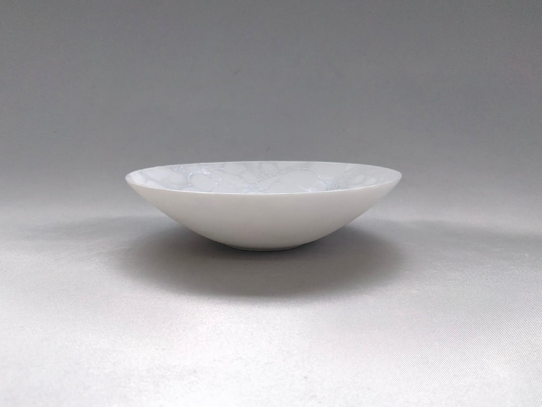 Gray Shino Foam Dessert Bowl - Crafted By Yamahira Kiln