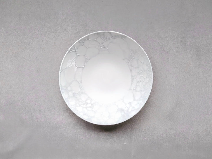 Gray Shino Foam Dessert Bowl - Crafted By Yamahira Kiln