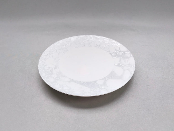 Gray Shino foam 16.5cm Plate - Crafted By Yamahira Kiln