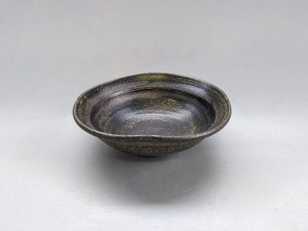 Gray and Black Square Small Bowl - Crafted By Norihiro Kawagoe