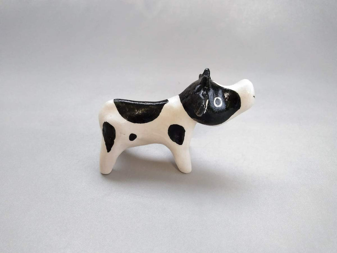 Zodiac figurine Ox Holstein - Crafted By Yasumi Pottery