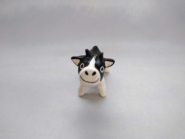 Zodiac figurine Ox Holstein - Crafted By Yasumi Pottery
