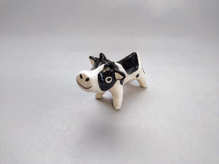 Zodiac figurine Ox Holstein - Crafted By Yasumi Pottery