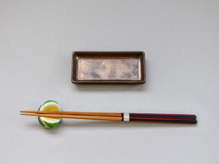 Gold Clay Glazed Square accessory - Crafted By Kikaku Pottery