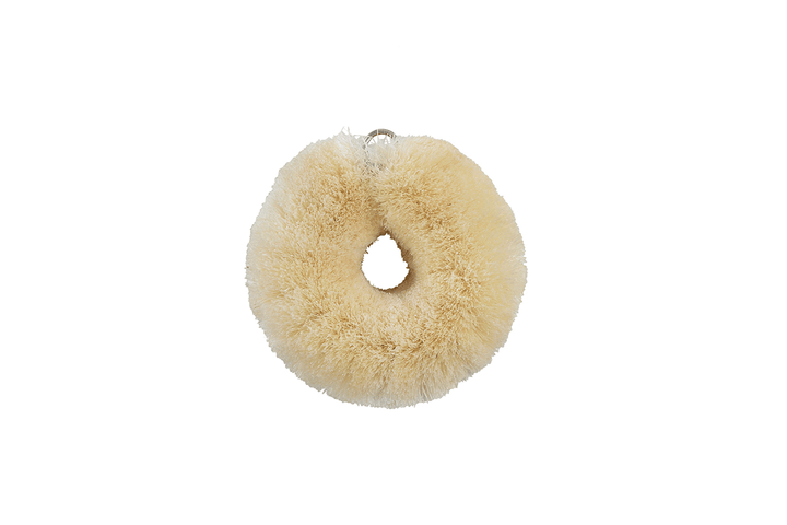 White scrubbing brush sisal Small - Crafted By Kameko Tadako